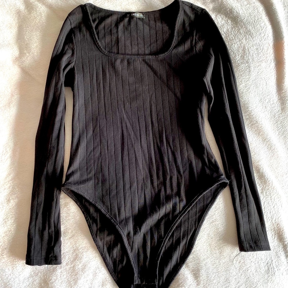 Grey long sleeve Bodysuit
